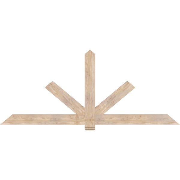 Ekena Millwork Kennewick Smooth Timber Gable Bracket, Douglas Fir, 96"W x 40"H x 1 1/2"D x 5 1/2"F, 10/12 Pitch GBW096X40X0206KEN00SDF - main